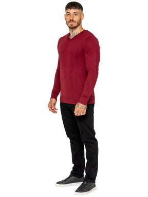 Kruze | Mens V-Neck Knitted Jumper