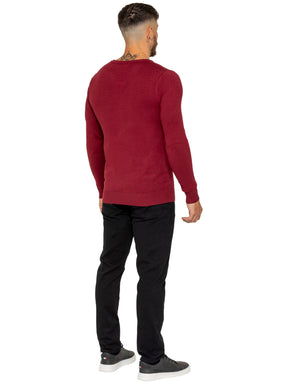 Kruze | Mens V-Neck Knitted Jumper