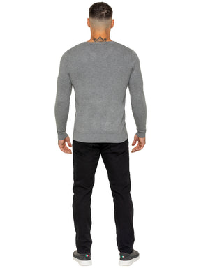 Kruze | Mens V-Neck Knitted Jumper