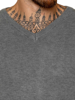 Kruze | Mens V-Neck Knitted Jumper