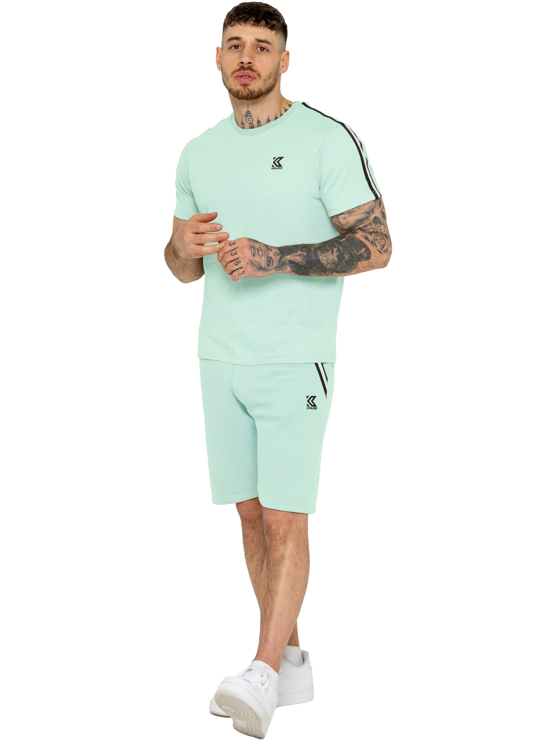 Kruze | Mens Tape T-Shirt With Shorts Set