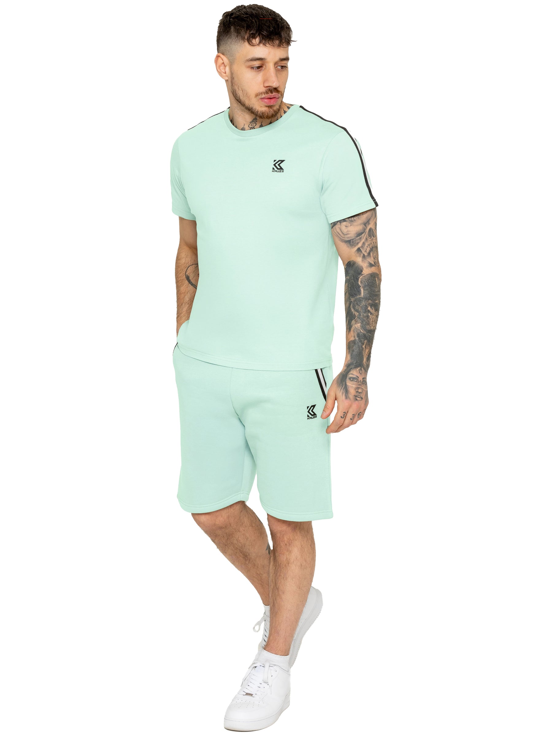 Kruze | Mens Tape T-Shirt With Shorts Set