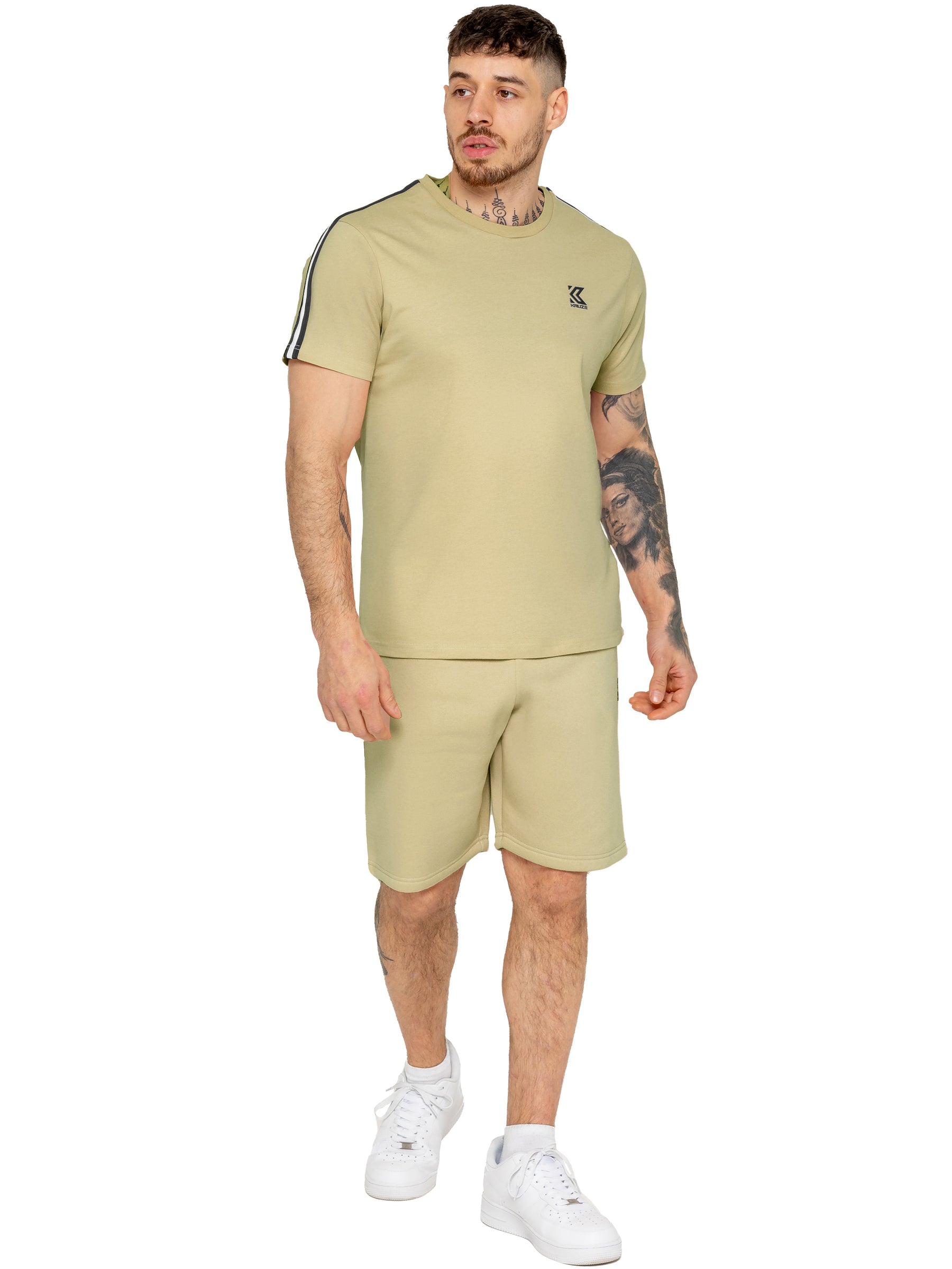 Kruze | Mens Tape T-Shirt With Shorts Set