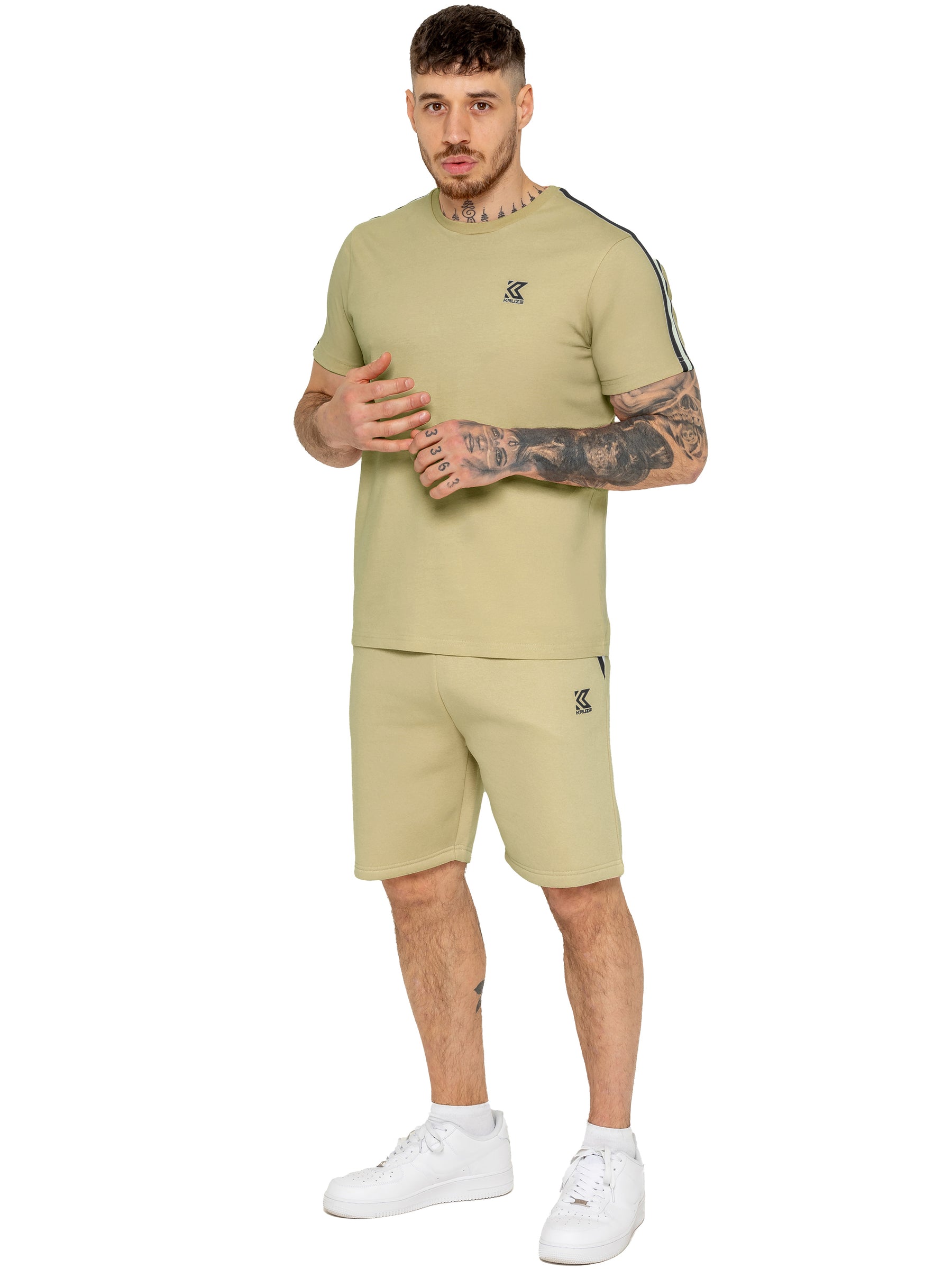 Kruze | Mens Tape T-Shirt With Shorts Set