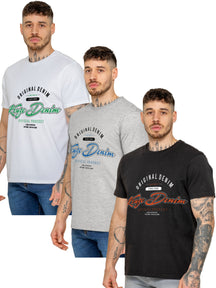Kruze | Mens Graphic 3 Pack T-Shirts