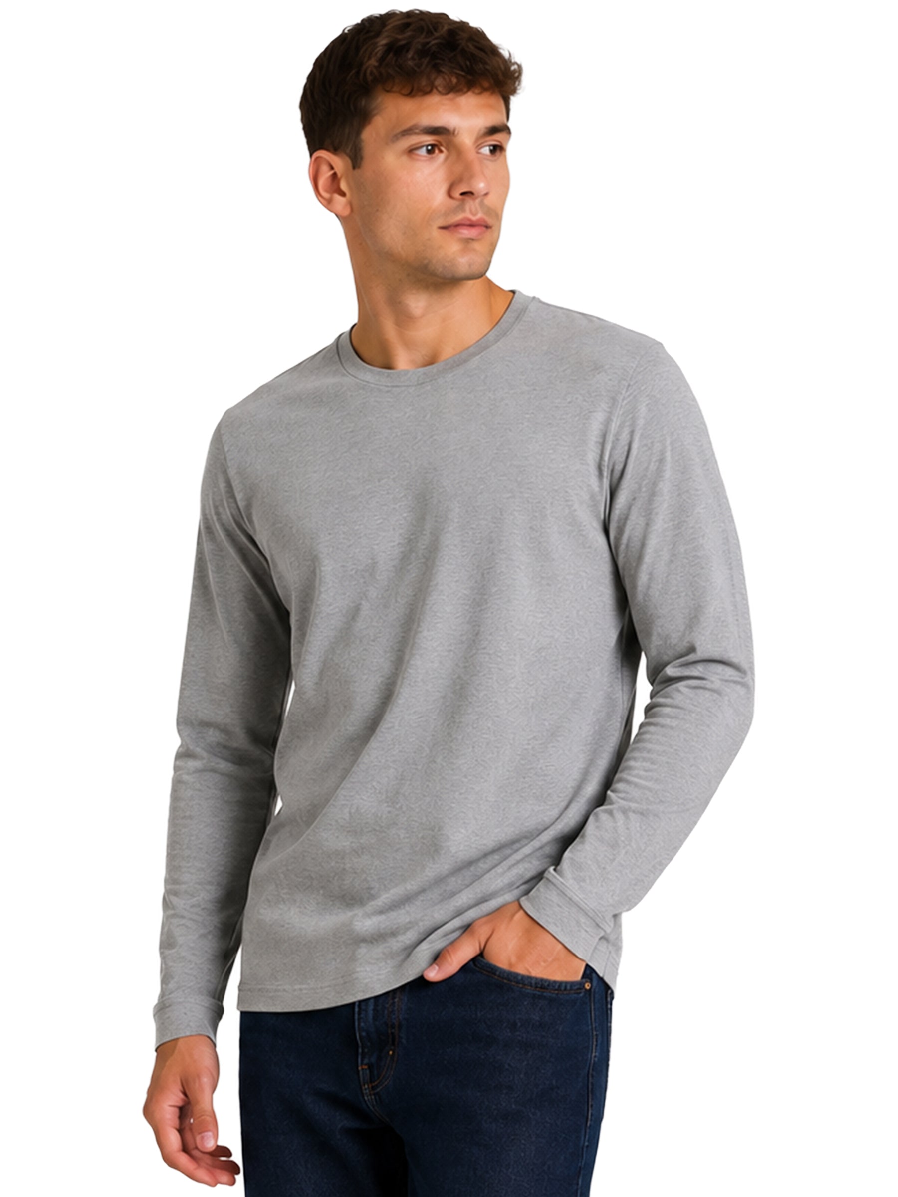 Kruze | Mens Long Sleeve T-Shirts 3 Pack