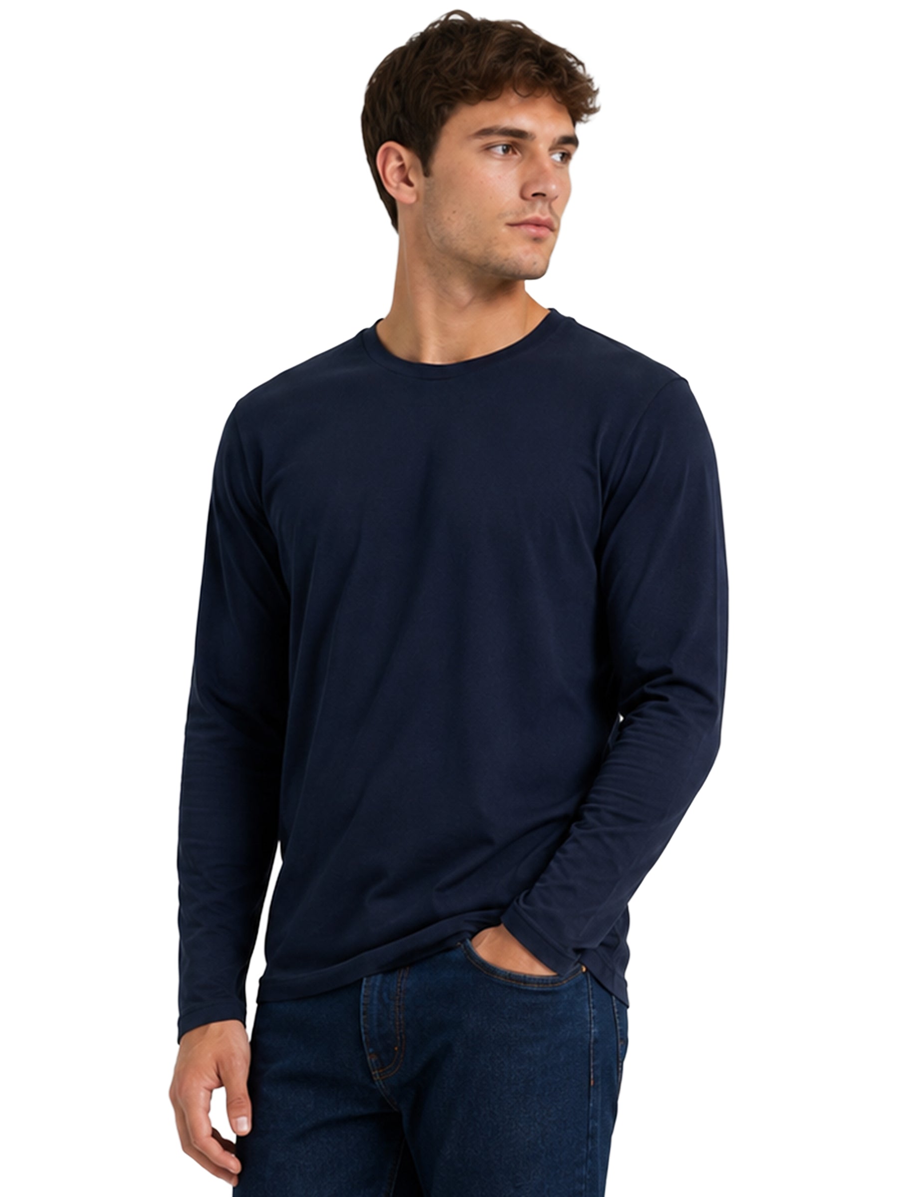Kruze | Mens Long Sleeve T-Shirts 3 Pack