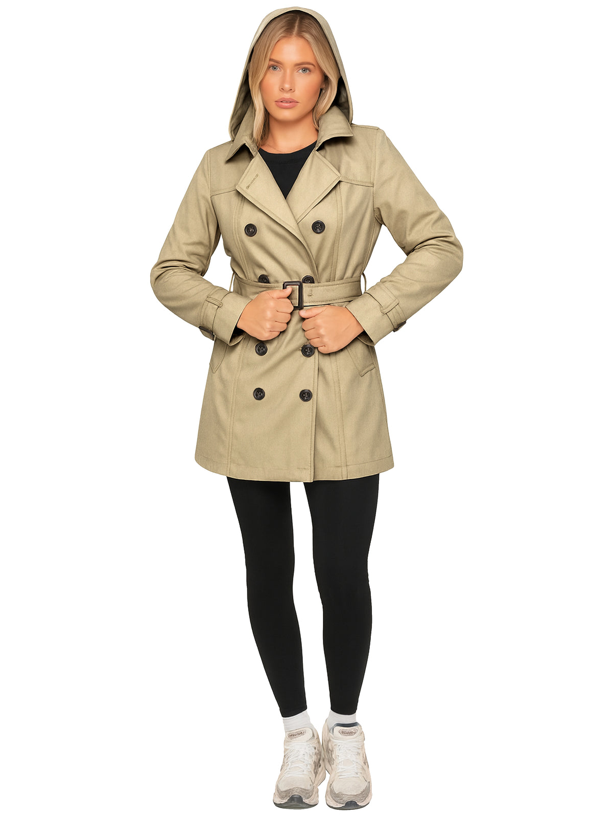 Enzo | Womens Long Trench Coat