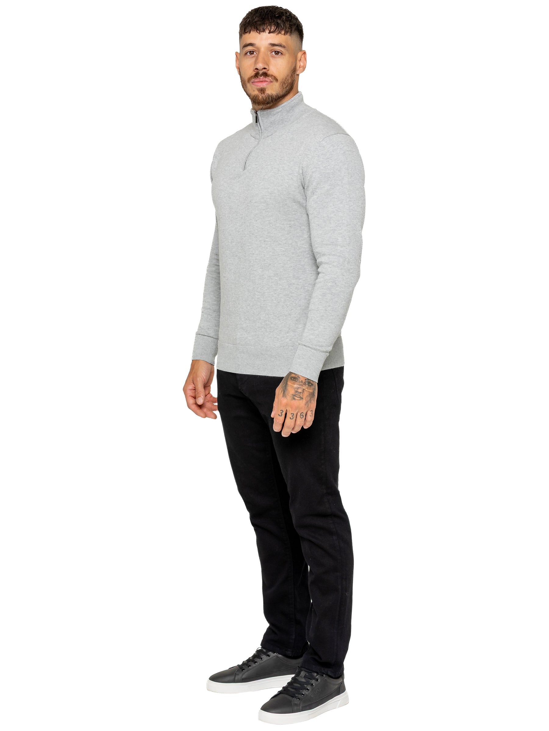 Enzo Milano | Mens Funnel Neck Knit Jumper