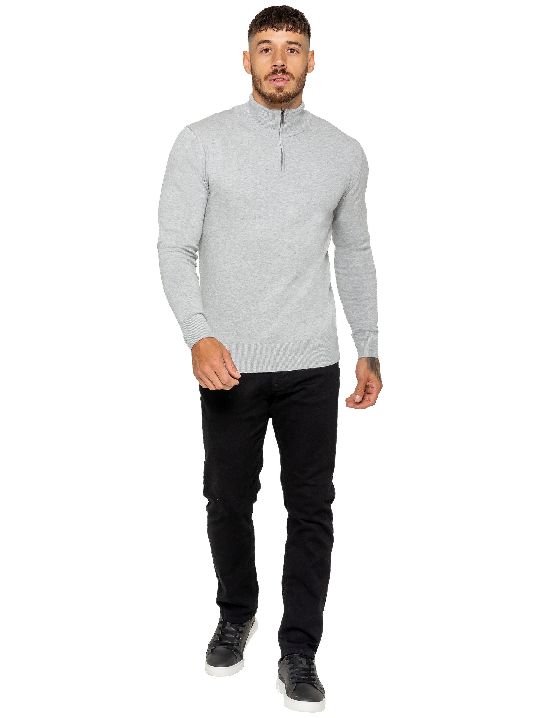 Enzo Milano | Mens Funnel Neck Knit Jumper
