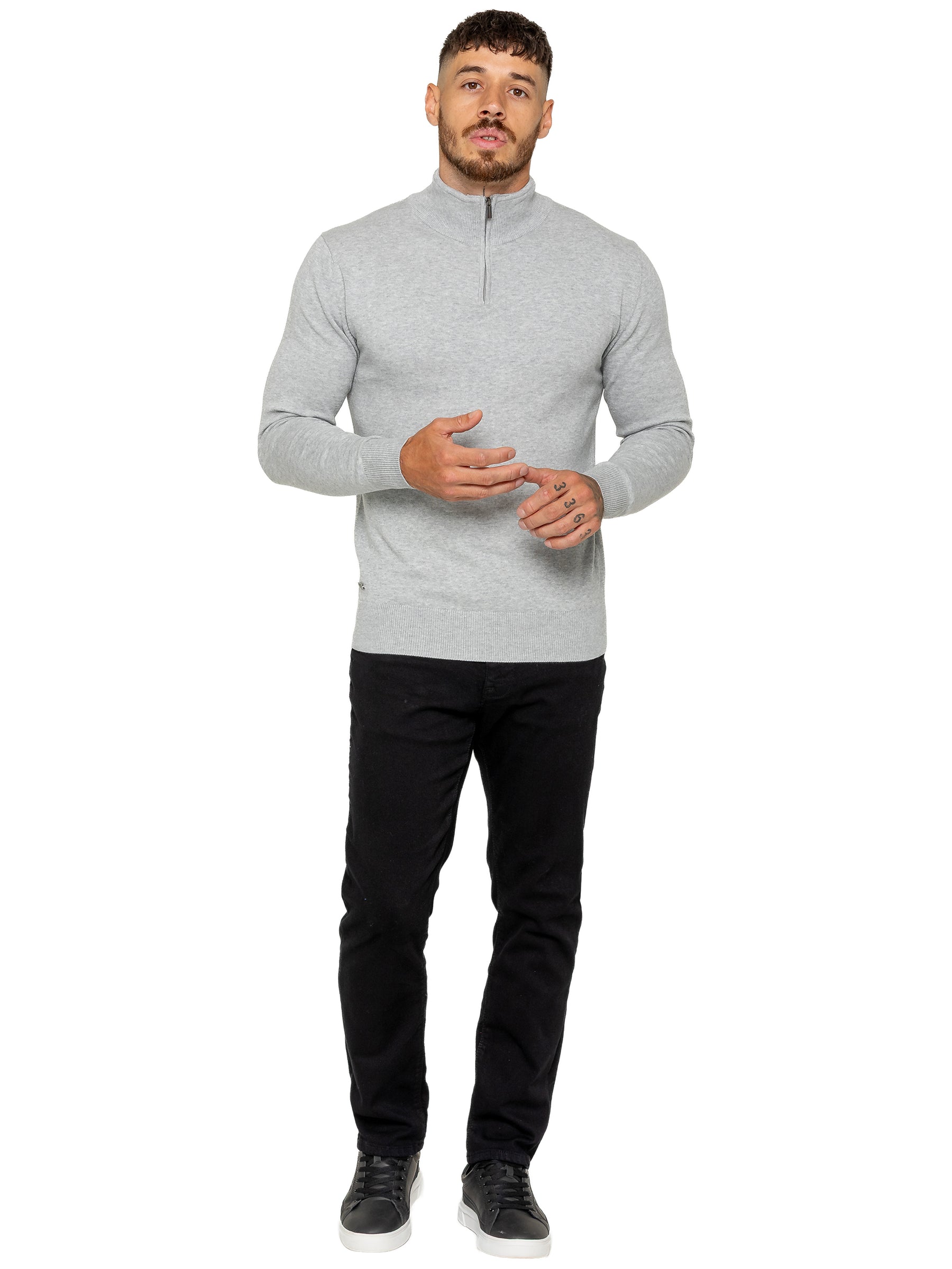 Enzo Milano | Mens Funnel Neck Knit Jumper