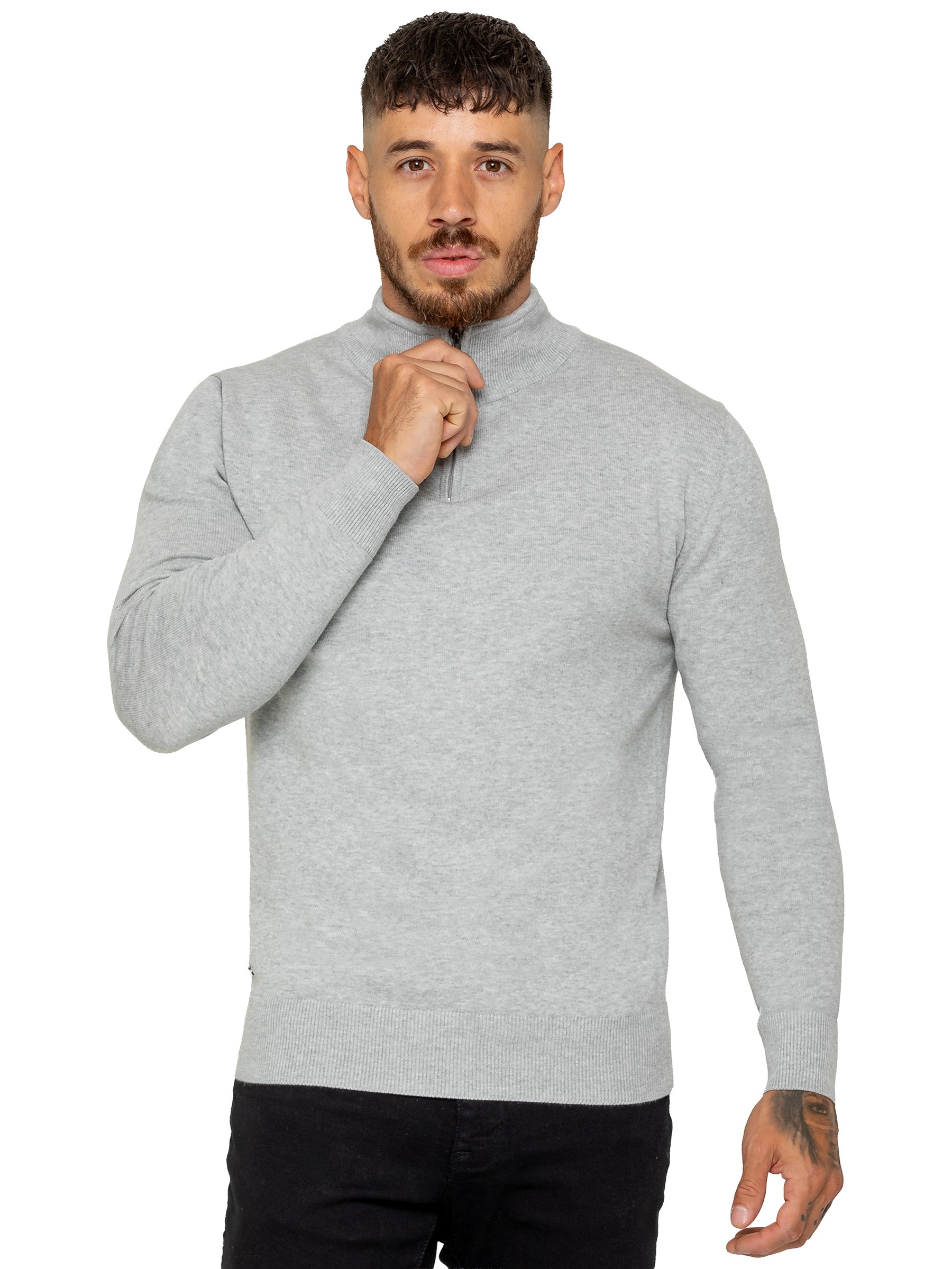 Enzo Milano | Mens Funnel Neck Knit Jumper