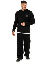 Enzo Milano | Mens Fluffy Knit Sweatshirt and Joggers Set