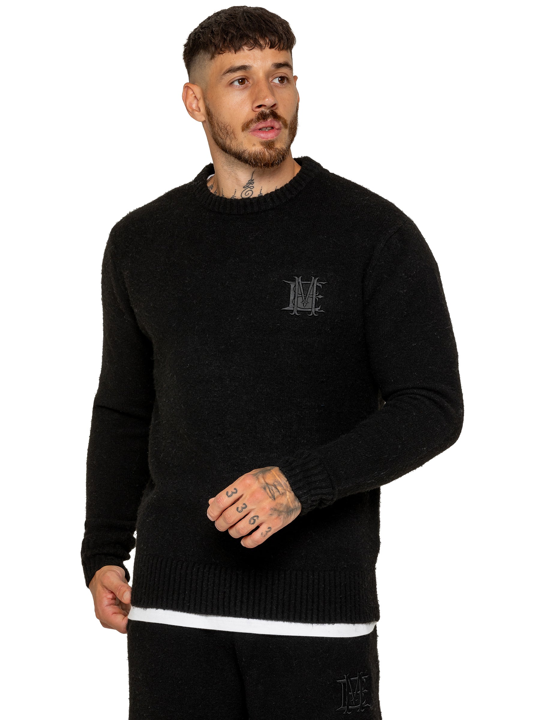 Enzo Milano | Mens Fluffy Knit Sweatshirt