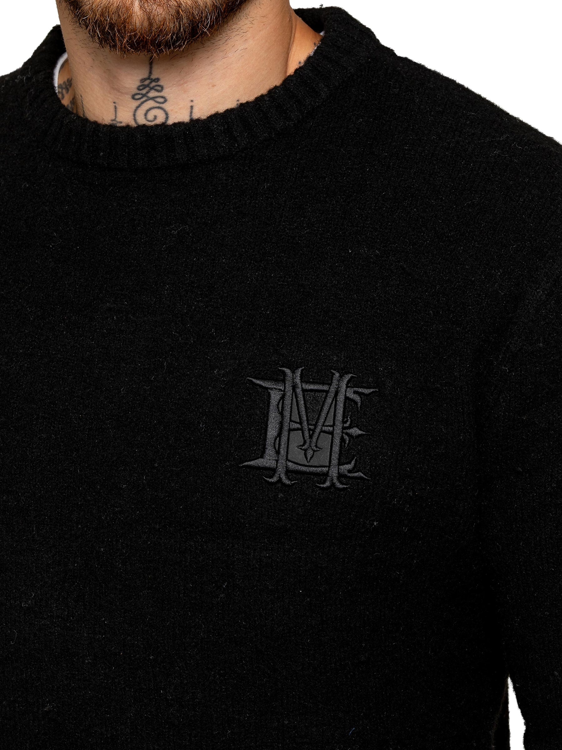 Enzo Milano | Mens Fluffy Knit Sweatshirt and Joggers Set