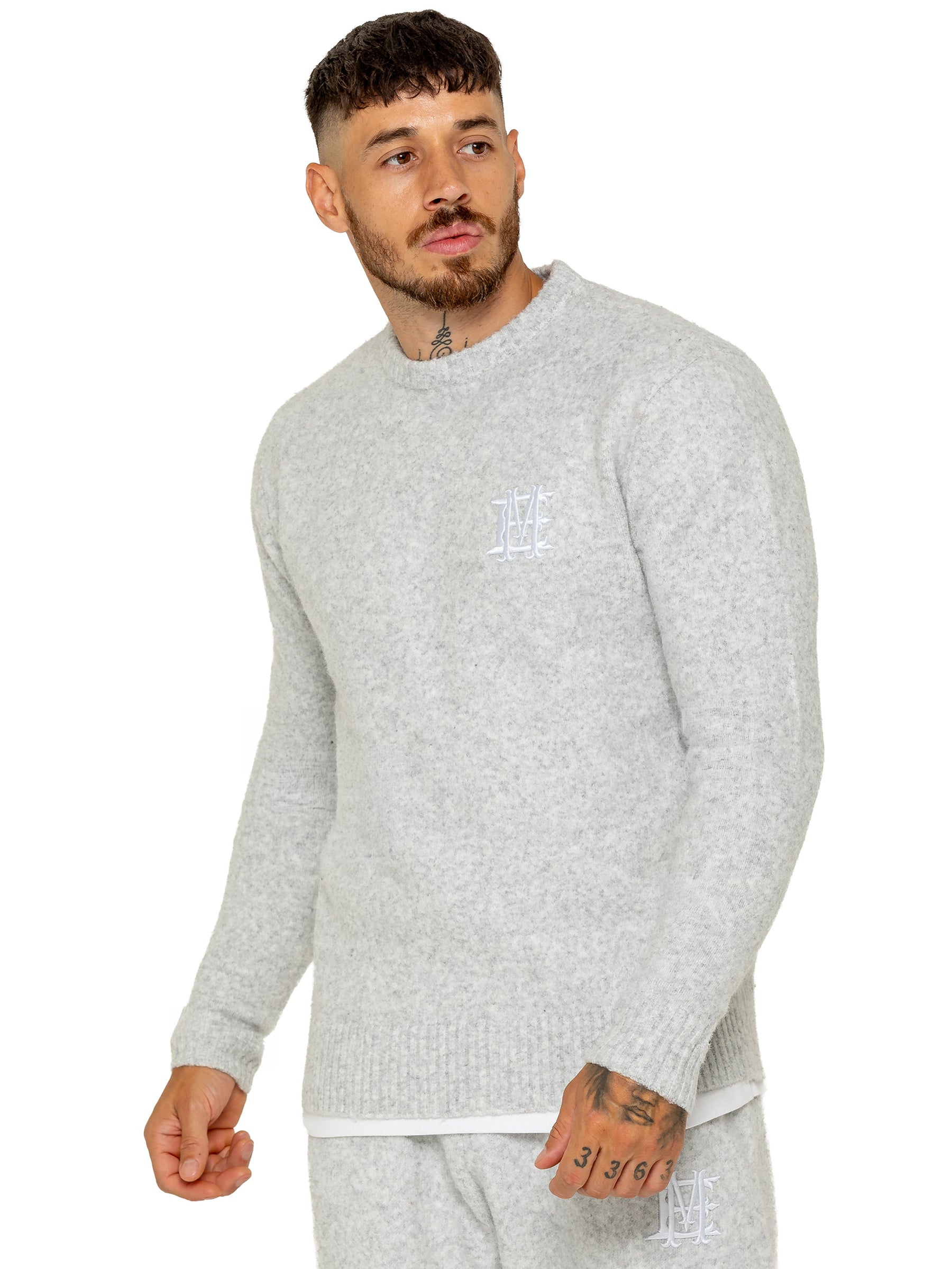 Enzo Milano | Mens Fluffy Knit Sweatshirt