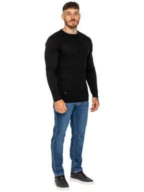 Enzo Milano | Mens Cable Knit Jumper