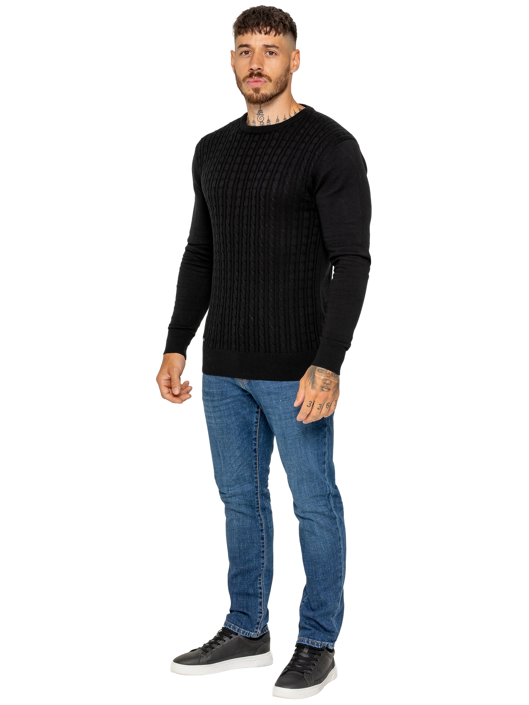 Enzo Milano | Mens Cable Knit Jumper