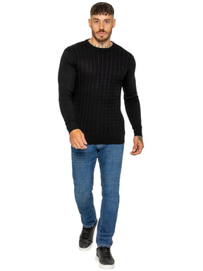 Enzo Milano | Mens Cable Knit Jumper