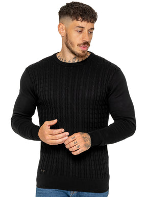 Enzo Milano | Mens Cable Knit Jumper