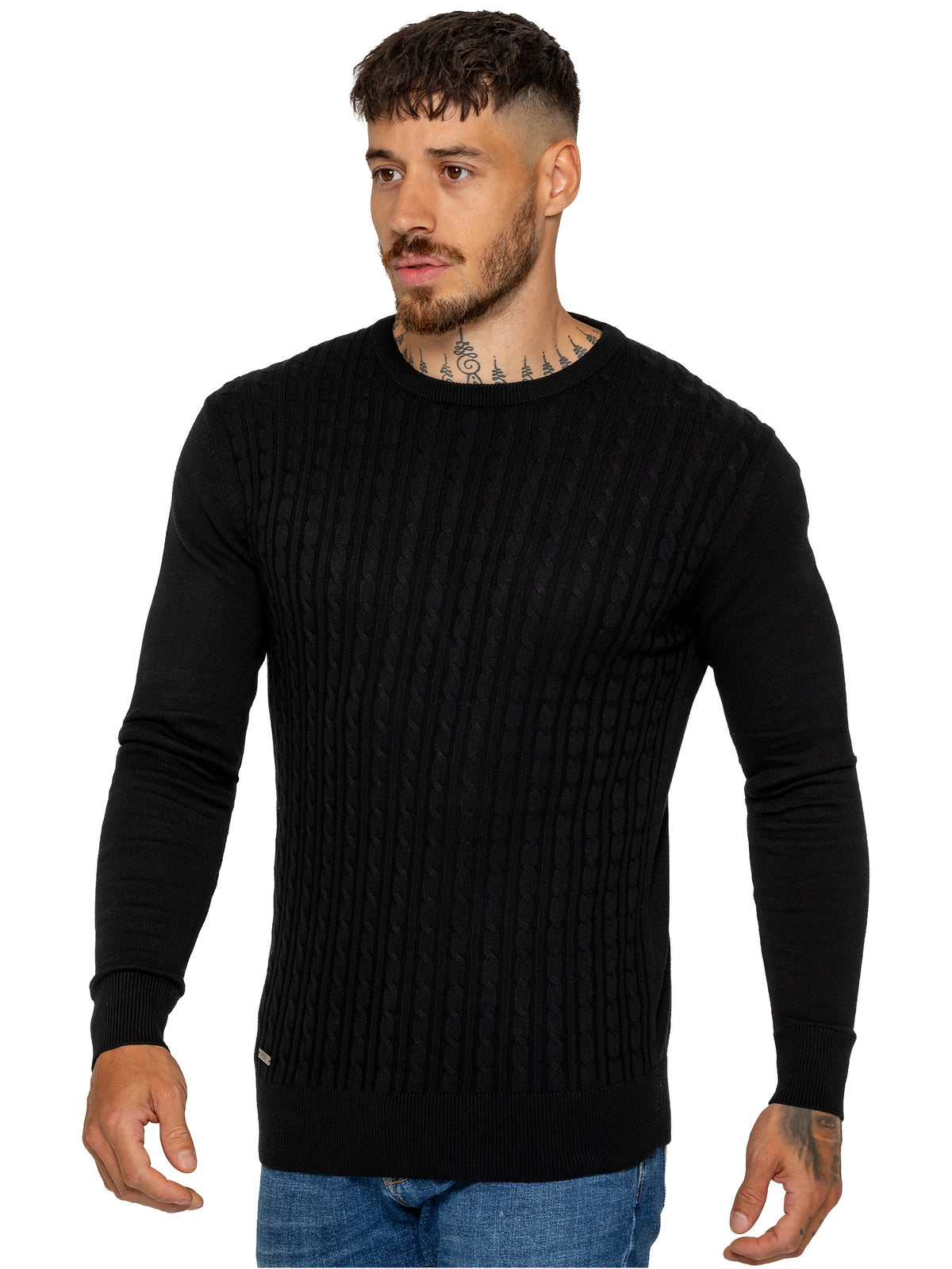 Enzo Milano | Mens Cable Knit Jumper
