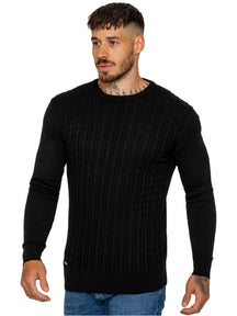 Enzo Milano | Mens Cable Knit Jumper