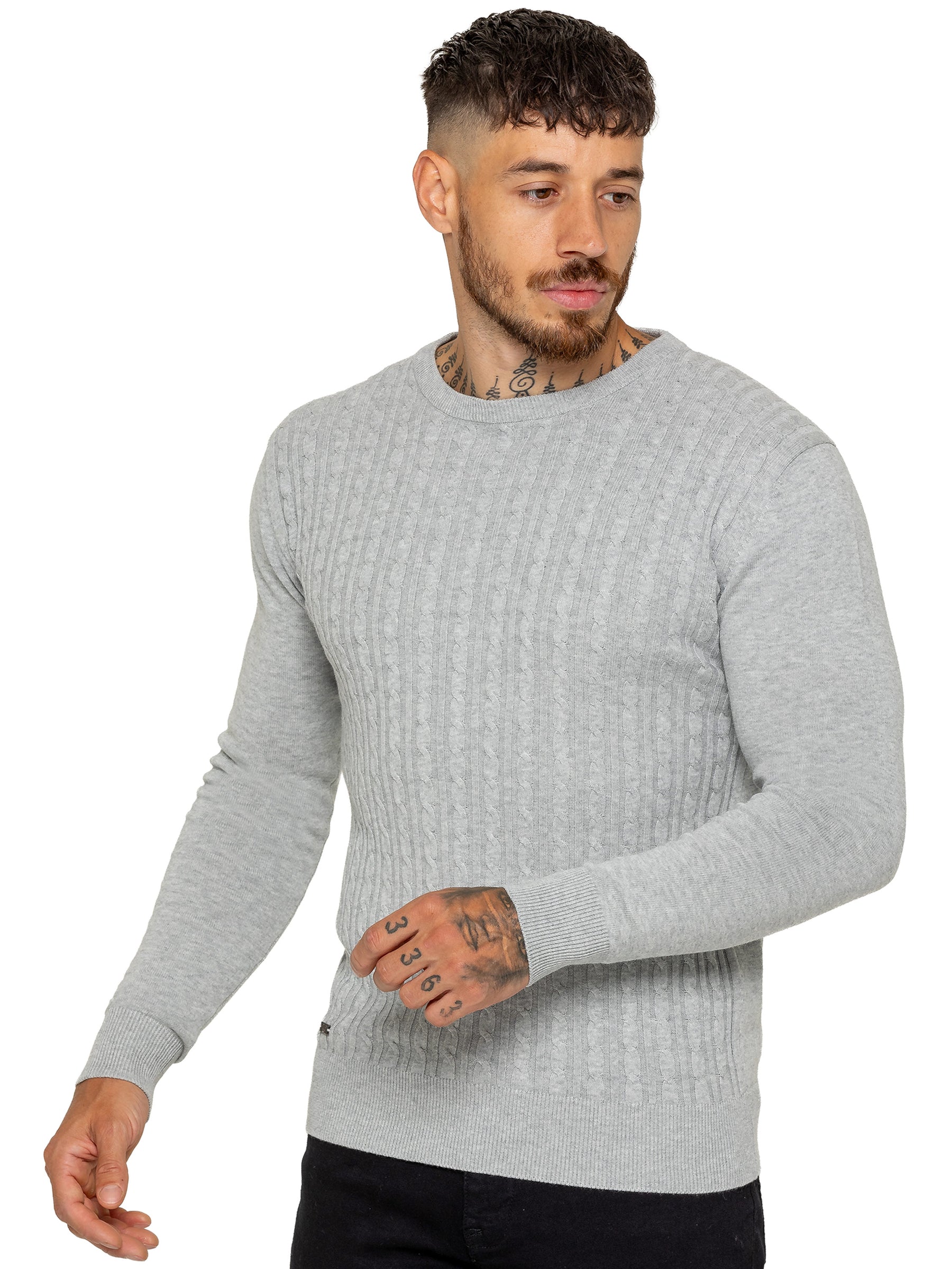 Enzo Milano | Mens Cable Knit Jumper