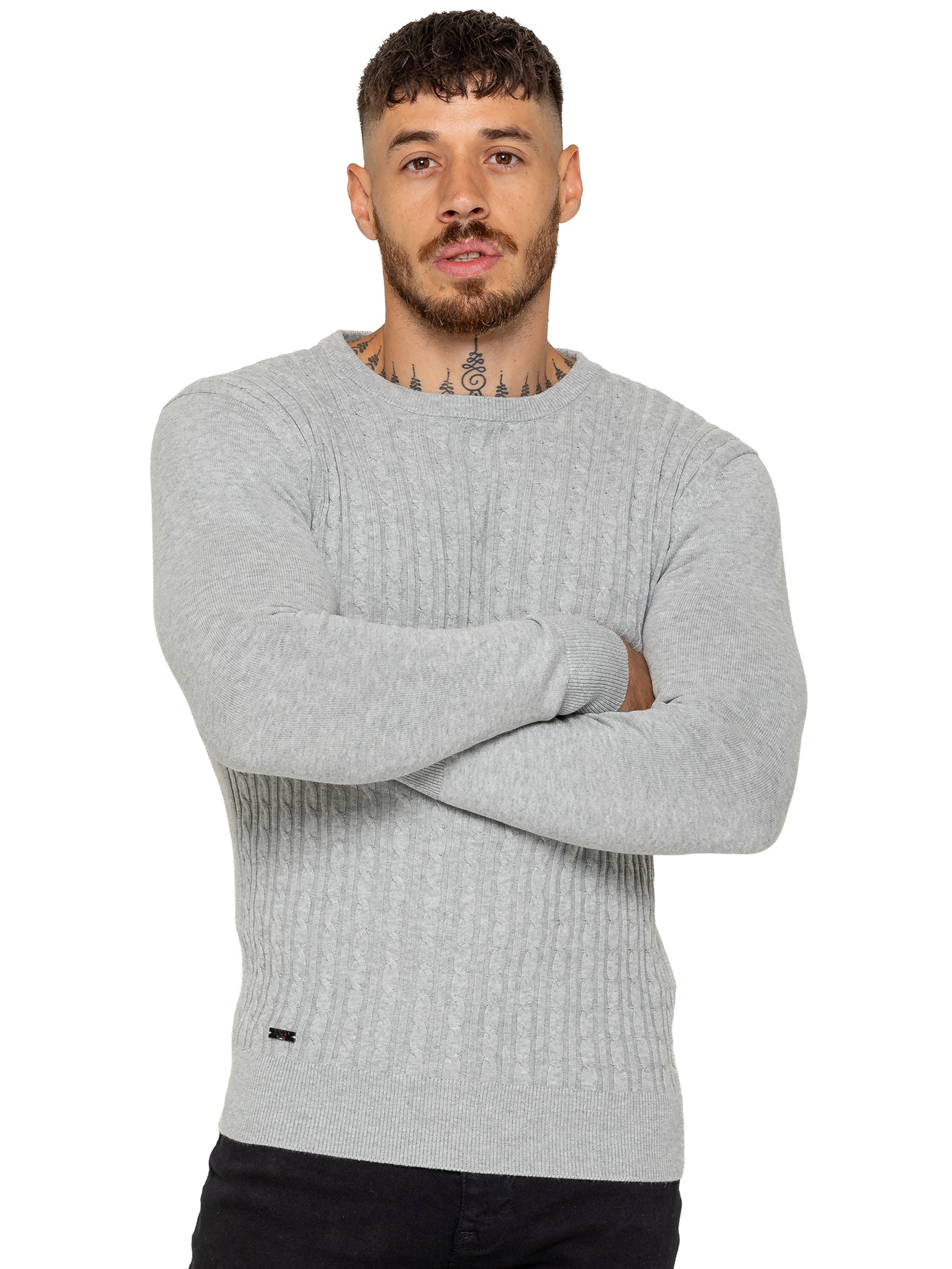 Enzo Milano | Mens Cable Knit Jumper