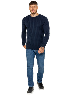 Enzo Milano | Mens Cable Knit Jumper