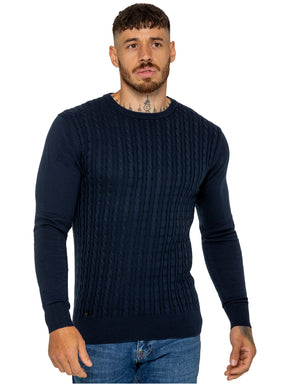 Enzo Milano | Mens Cable Knit Jumper