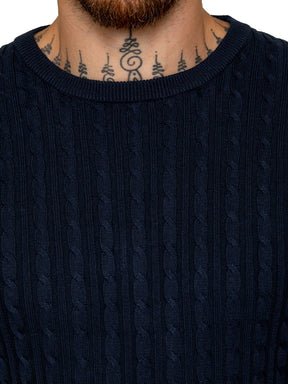 Enzo Milano | Mens Cable Knit Jumper