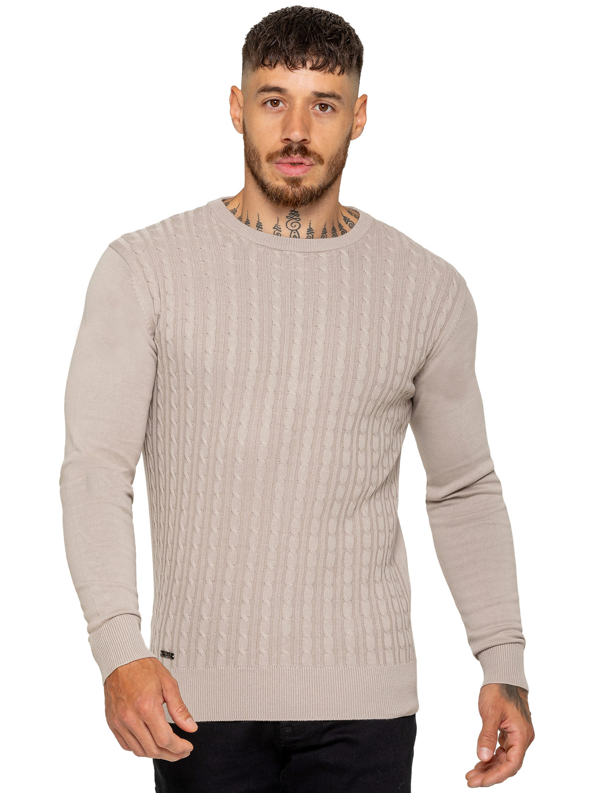 Enzo Milano | Mens Cable Knit Jumper