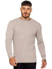 Enzo Milano | Mens Cable Knit Jumper
