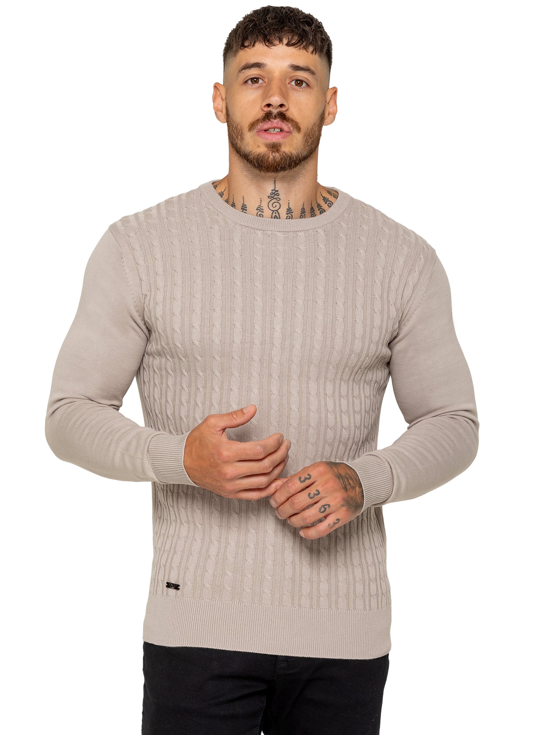 Enzo Milano | Mens Cable Knit Jumper