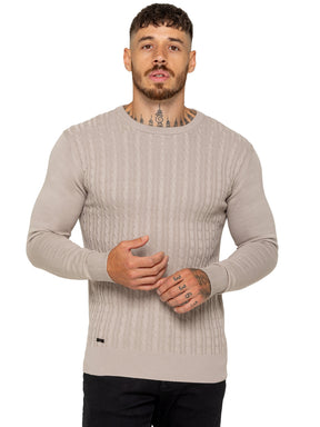 Enzo Milano | Mens Cable Knit Jumper