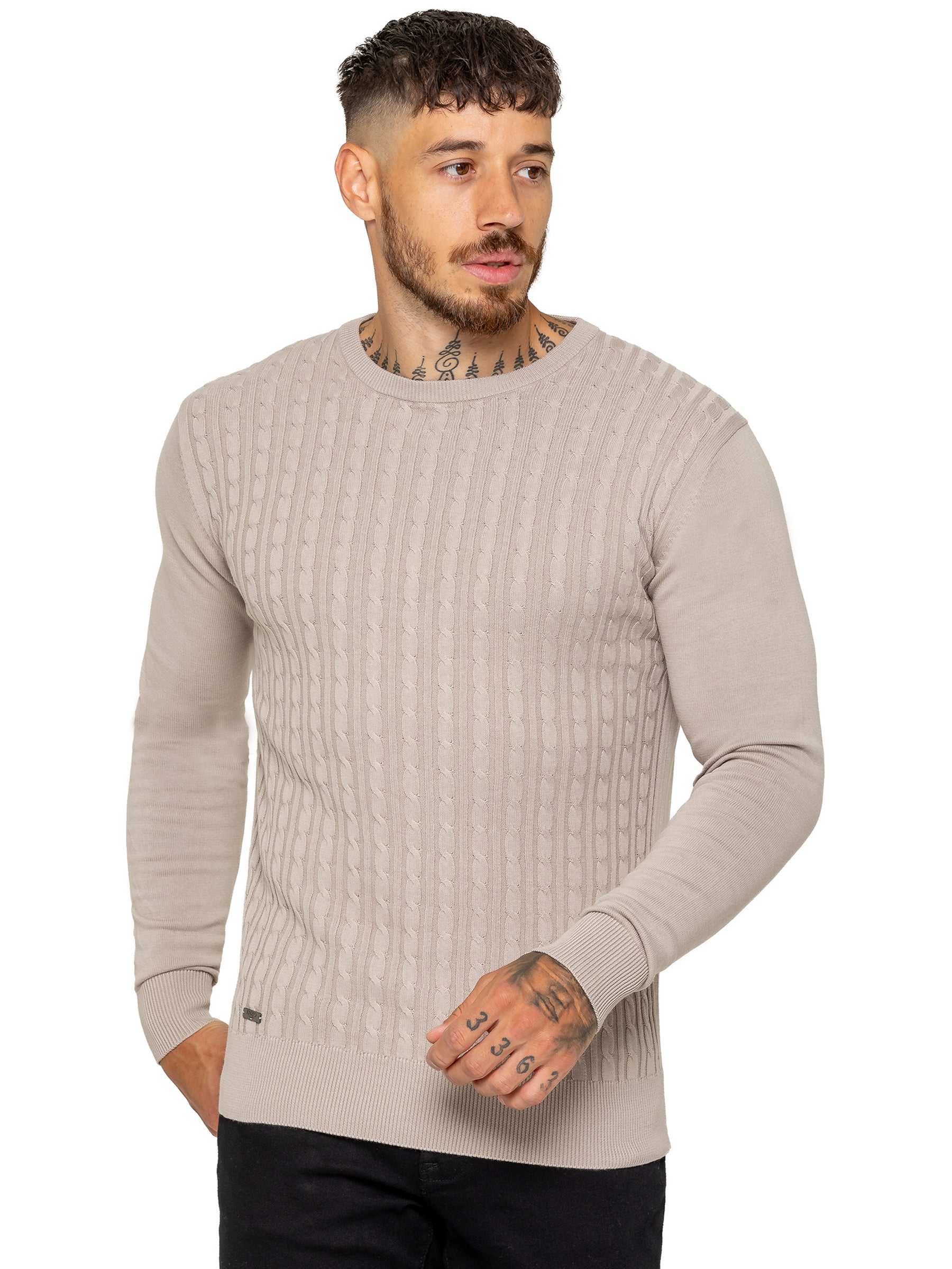 Enzo Milano | Mens Cable Knit Jumper