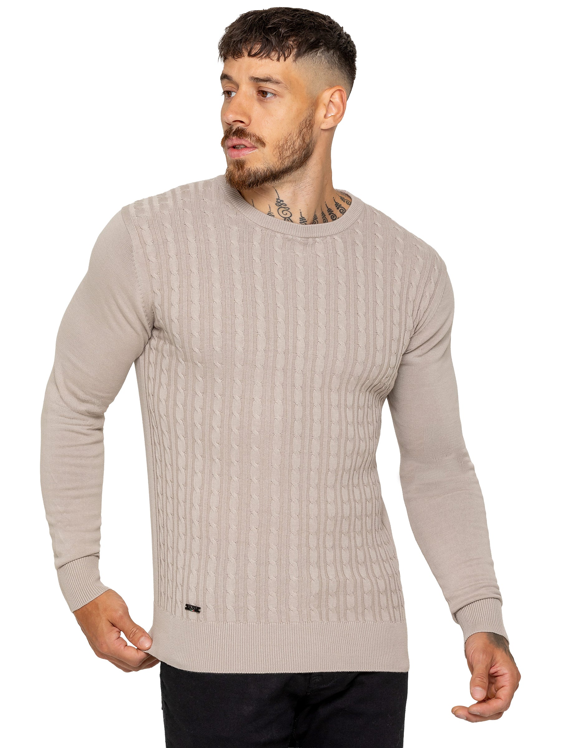 Enzo Milano | Mens Cable Knit Jumper