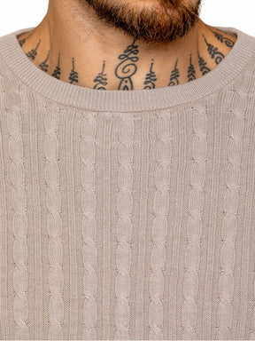 Enzo Milano | Mens Cable Knit Jumper