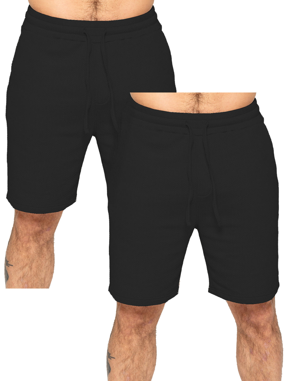 Enzo | Mens Textured Summer Shorts 2 Pack