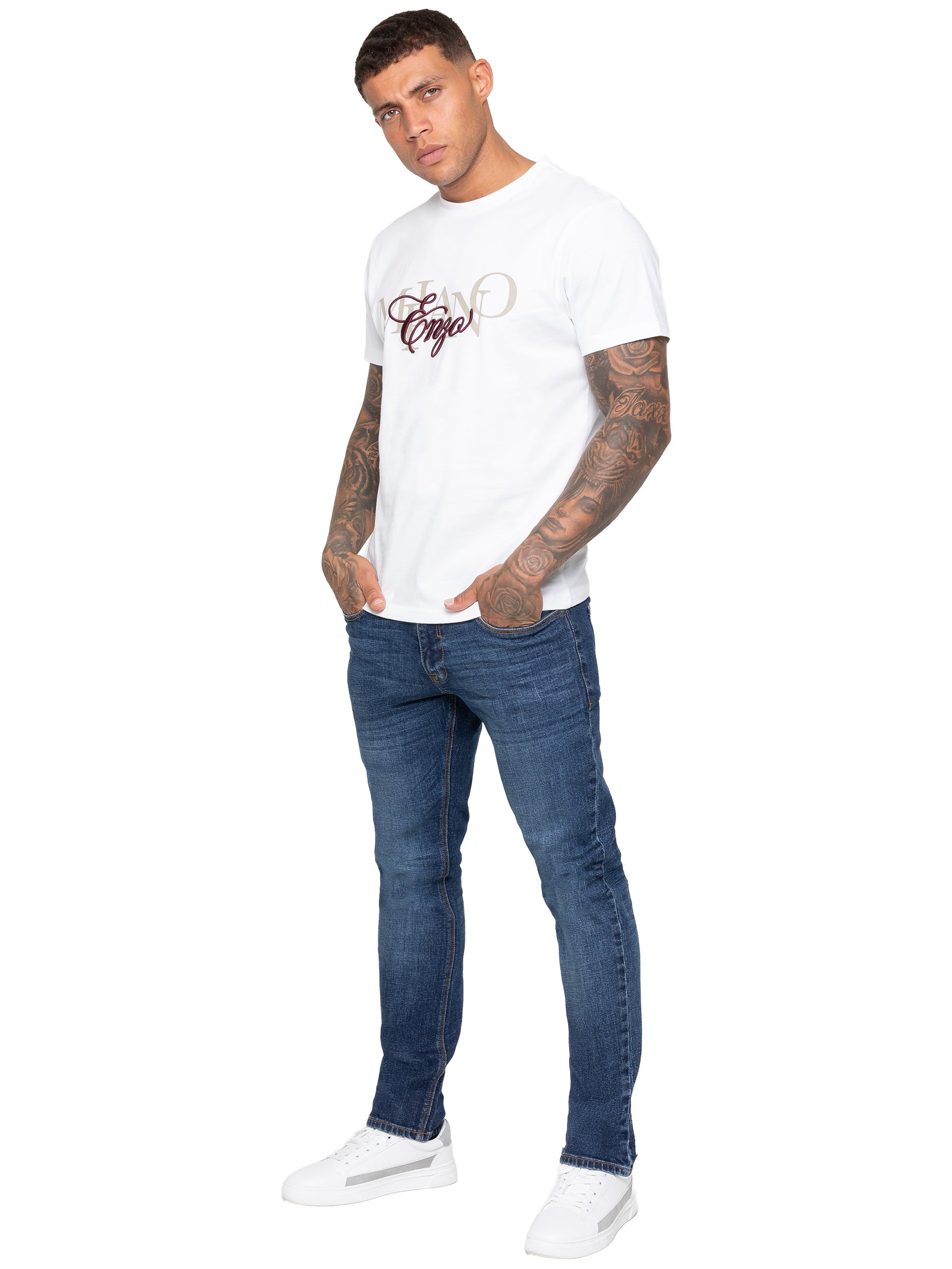 Enzo Milano | Men’s Classic Tapered Jeans