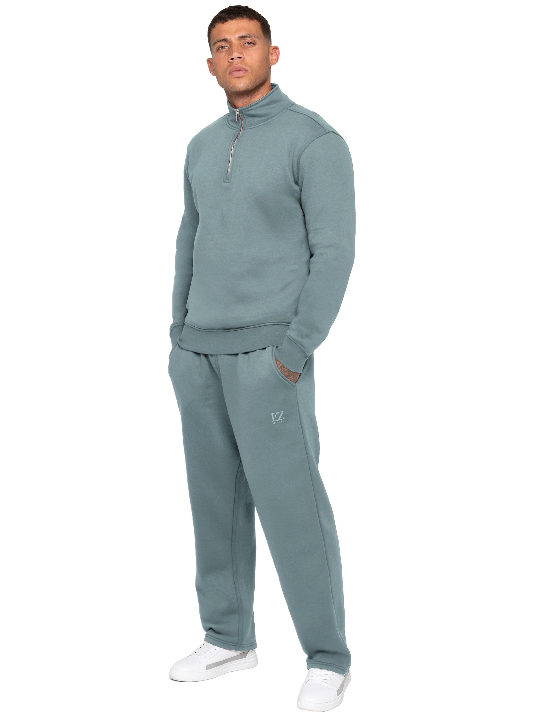 Enzo Milano | Mens Half Zip Sweatshirt
