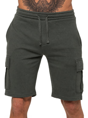 Enzo | Mens Cargo Fleece Shorts