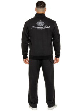 Enzo Milano | Mens Printed Motif Half Zip Sweatshirt