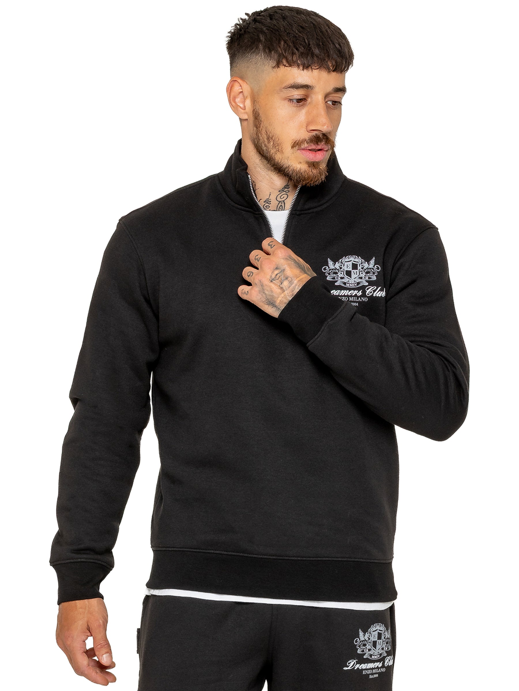Enzo Milano | Mens Printed Motif Tracksuit