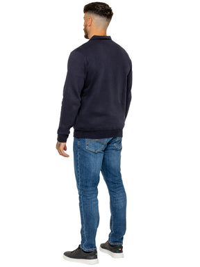 Enzo Milano | Mens Half Zip Collared Sweatshirt