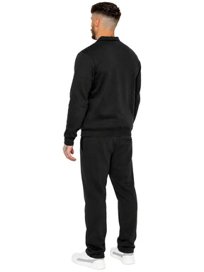 Enzo Milano | Mens Half Zip Sweatshirt & Joggers Tracksuit