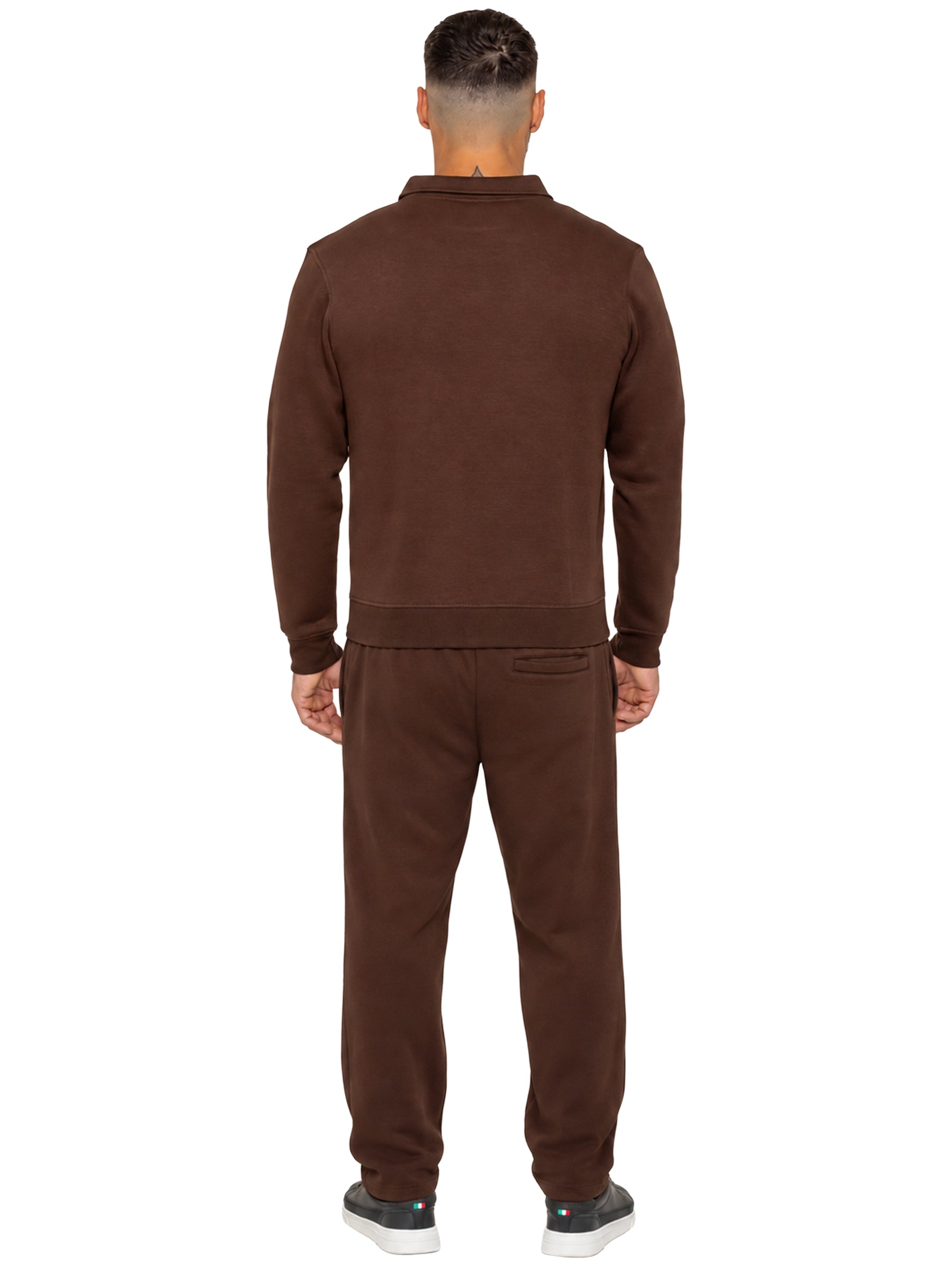 Enzo Milano | Mens Half Zip Sweatshirt & Joggers Tracksuit
