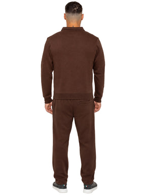 Enzo Milano | Mens Half Zip Sweatshirt & Joggers Tracksuit