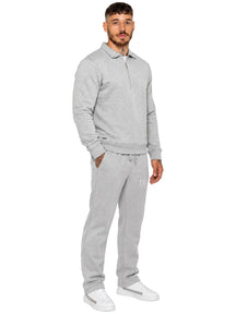 Enzo Milano | Mens Half Zip Sweatshirt & Joggers Tracksuit