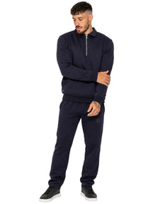 Enzo Milano | Mens Half Zip Sweatshirt & Joggers Tracksuit
